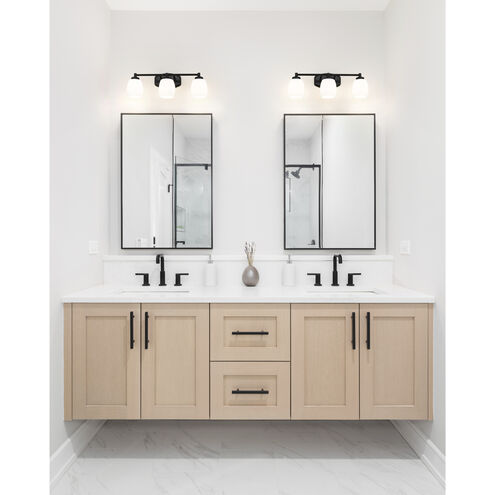 Kendrick 3 Light 23 inch Matte Black Bath Vanity Light Wall Light
