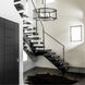 Tambouro 6 Light 24 inch Matte Black With Satin Nickel Pendant Ceiling Light