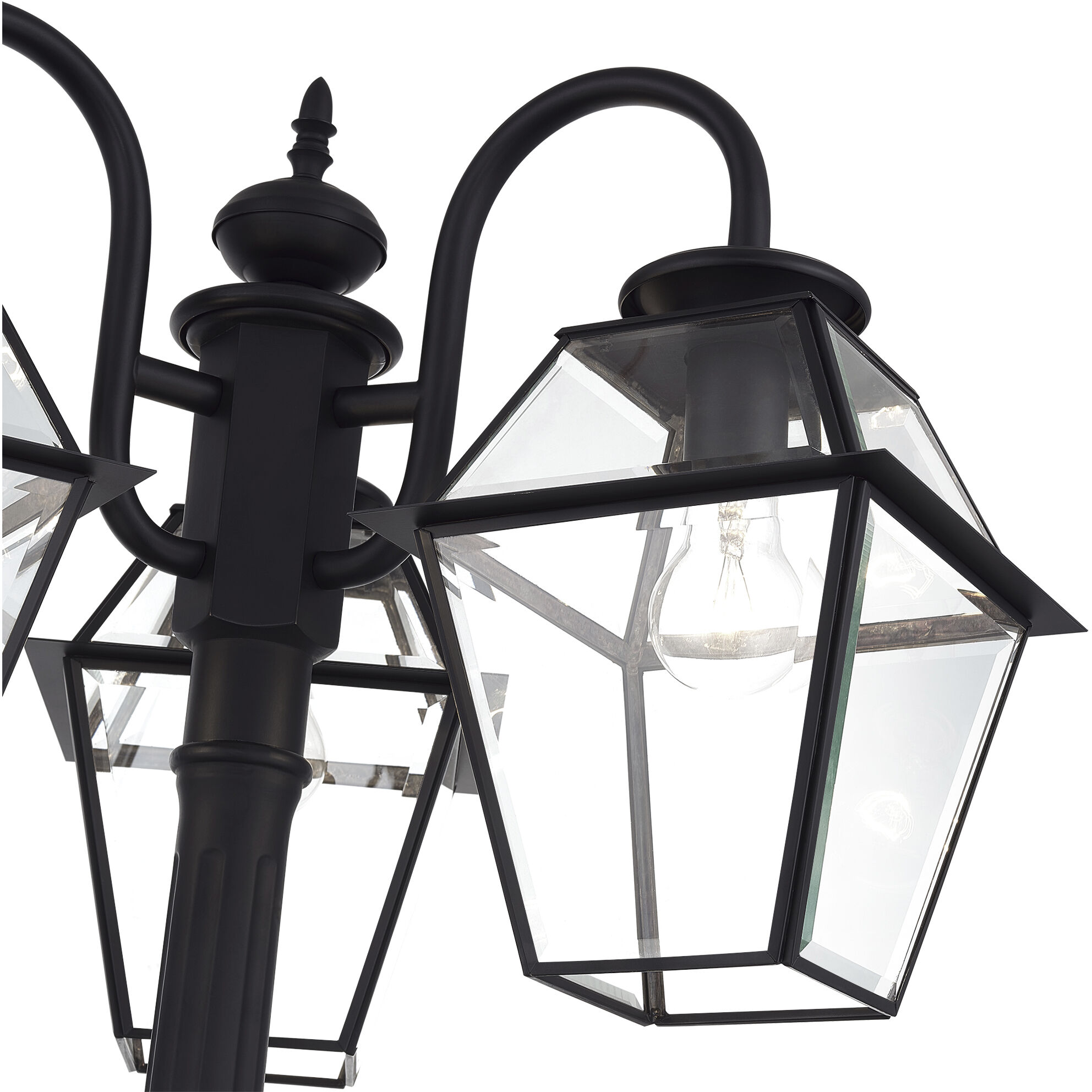 Westover 3 Light 80.13 inch Black Outdoor 3 Head Post Light