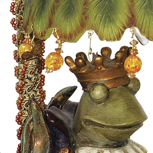 Sleeping King Frog 12 inch 15.00 watt Multicolor Table Lamp Portable Light