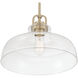 Clarien 1 Light 14 inch Modern Gold Pendant Ceiling Light