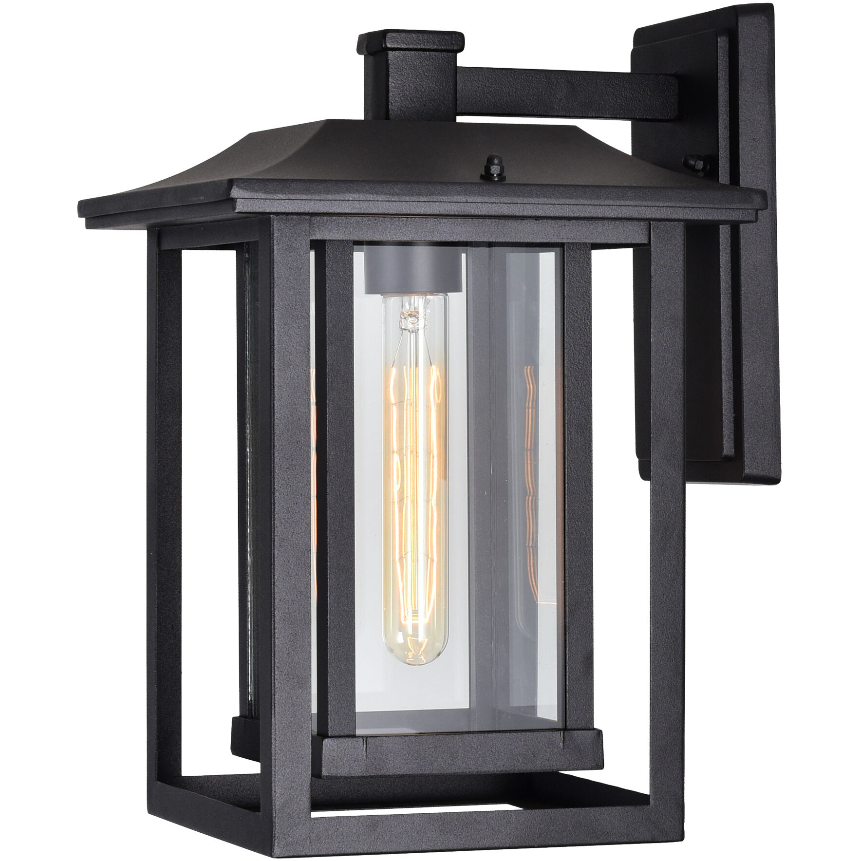 Winfield 1 Light 13.5 inch Black Outdoor Wall Light