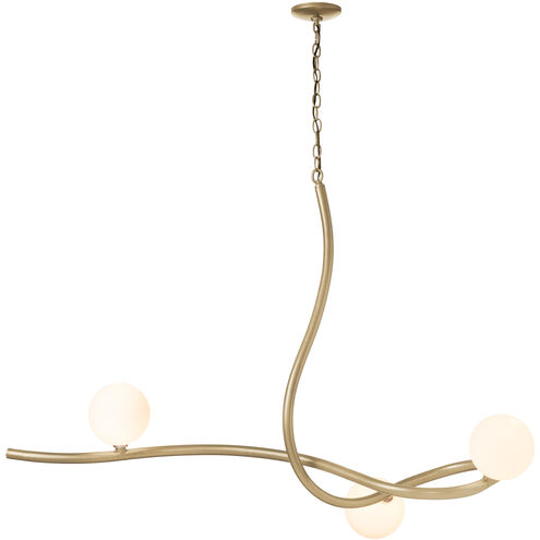 Slide 3 Light 45.2 inch Soft Gold Pendant Ceiling Light