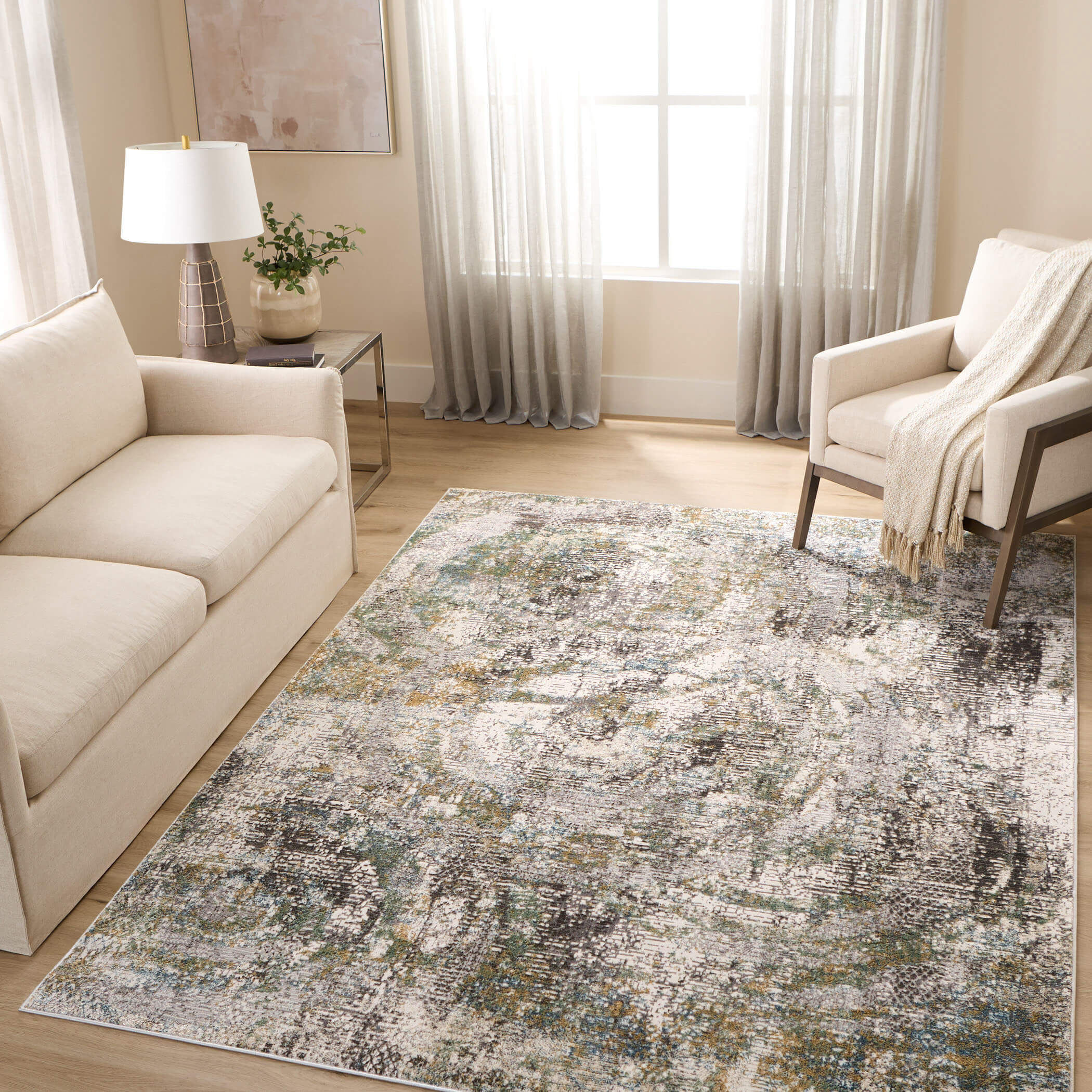 Adara 158 X 118 inch Mineral Tones Rug in 10 x 13
