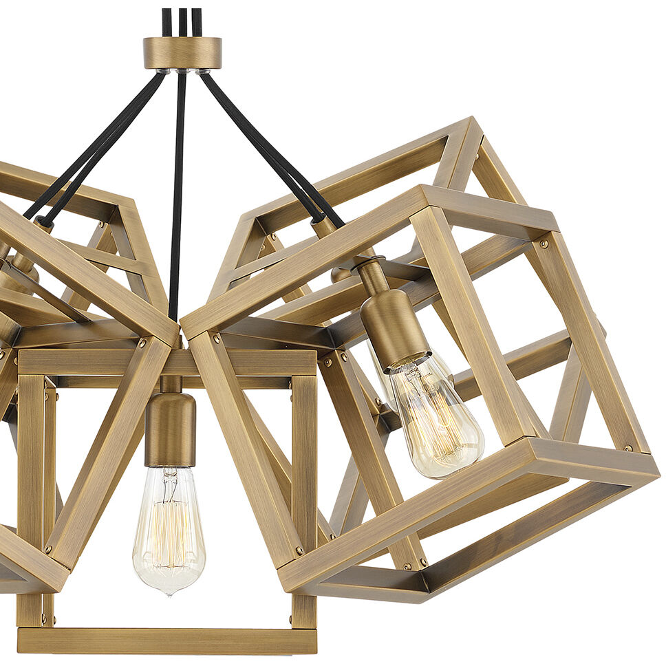 Ensemble LED 28.25 inch Brushed Bronze Chandelier Ceiling Light