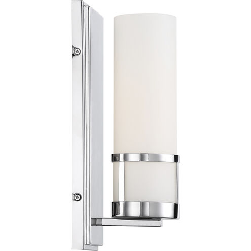 Caryle 1 Light 5 inch Polished Nickel and Opal Vanity Light Wall Light