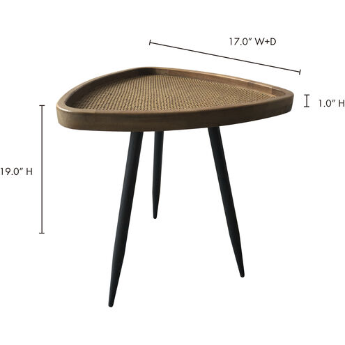 Rollo 19 X 17 inch Natural Side Table