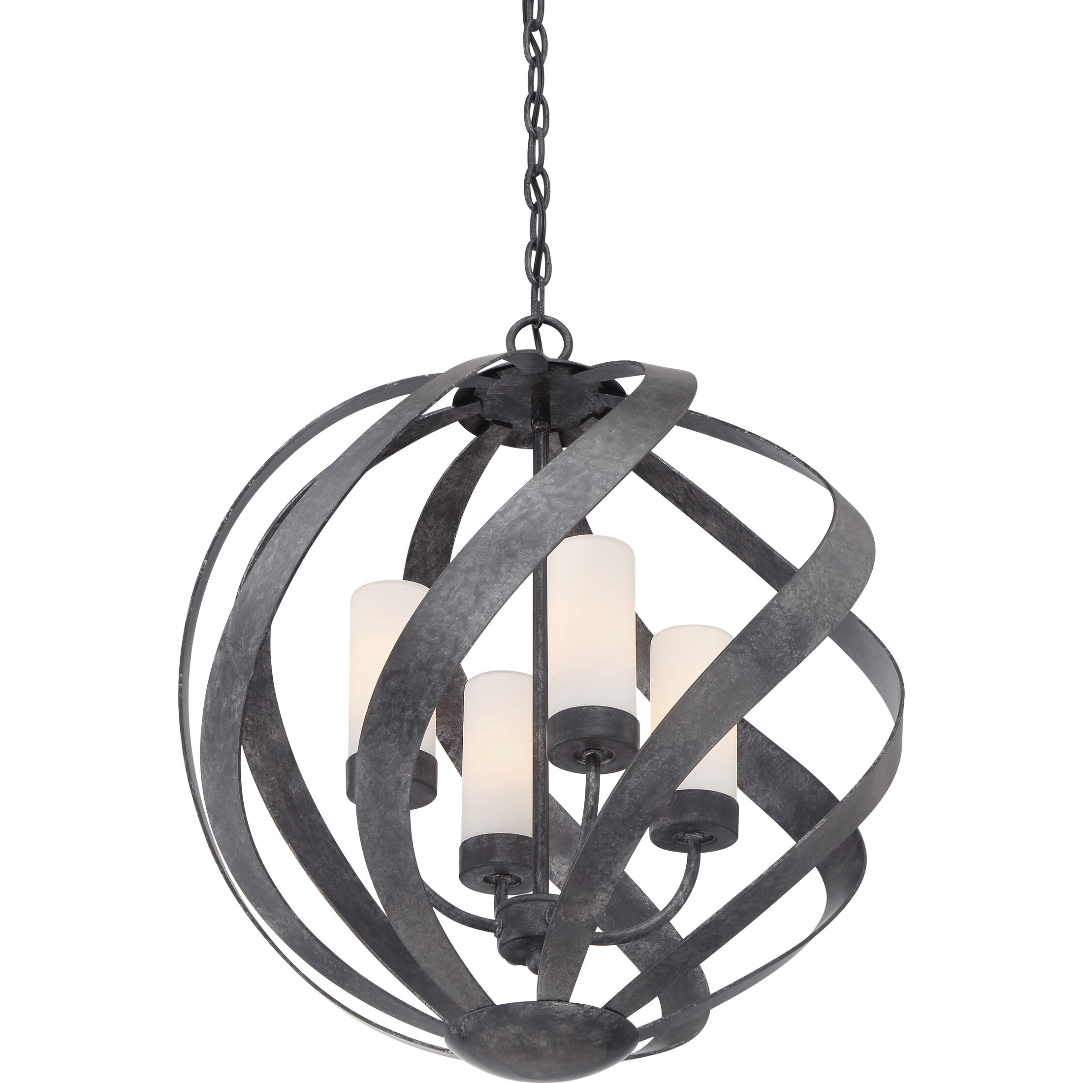 Blacksmith 4 Light 20 inch Old Black Finish Pendant Ceiling Light