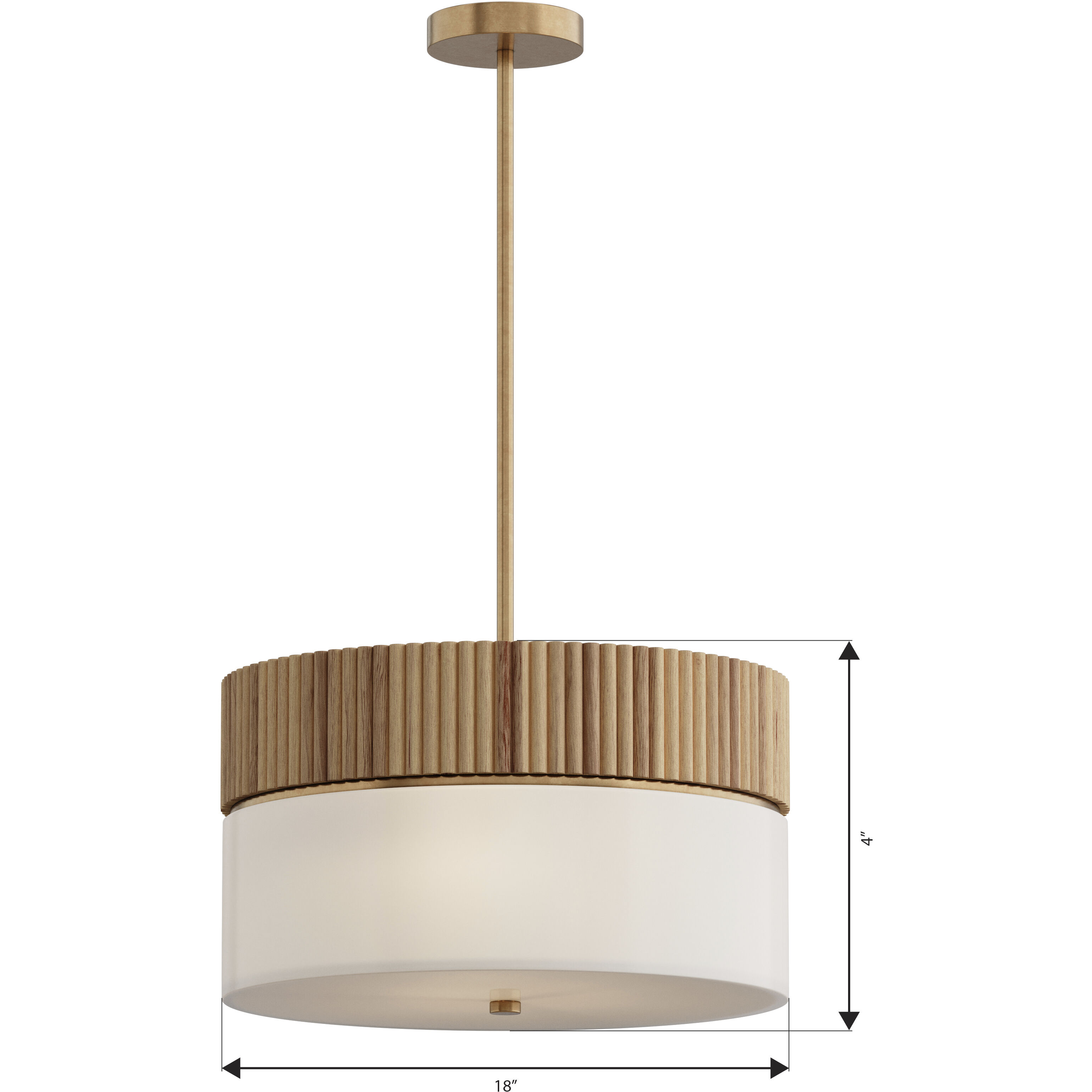 Nebri 2 Light 18 inch Legacy Brass Pendant Ceiling Light