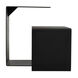 Solo 24.5 X 23.5 inch Matte Black Side Table