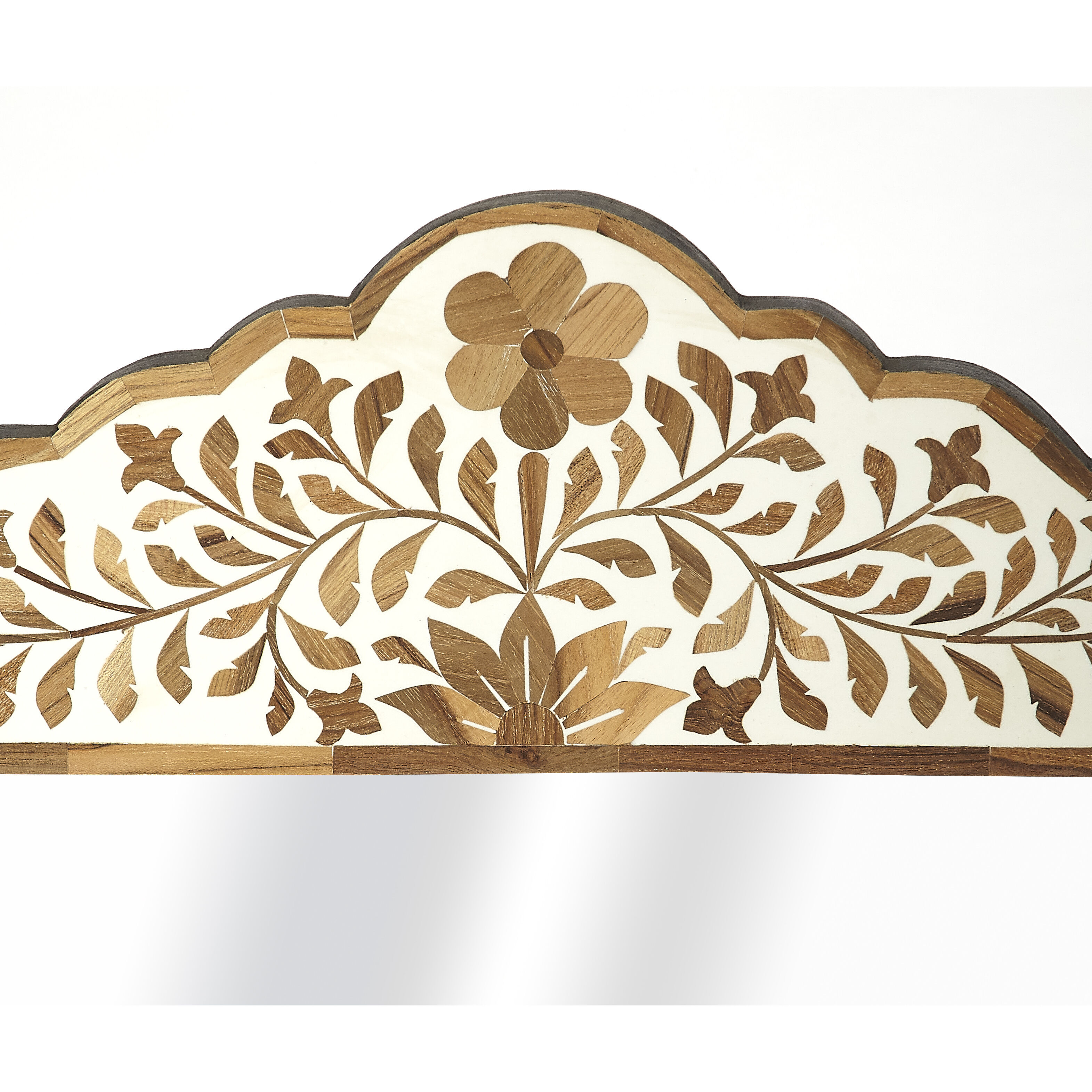 Bone Inlay Vivienne  28 X 20 inch Wood & Bone Inlay Mirror