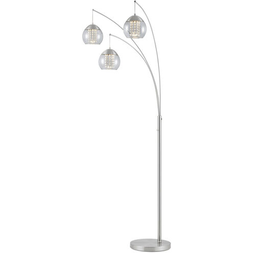 Ladessa 89 inch 7.00 watt Nickel Arc Lamp Portable Light