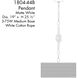 Lodelle 3 Light 19 inch Matte White Pendant Ceiling Light