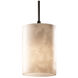 Clouds 1 Light 4 inch Matte Black Pendant Ceiling Light in White Cord, Cylinder with Flat Rim, Incandescent