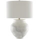 Kalossi 28.5 inch 150 watt White and Gray Table Lamp Portable Light