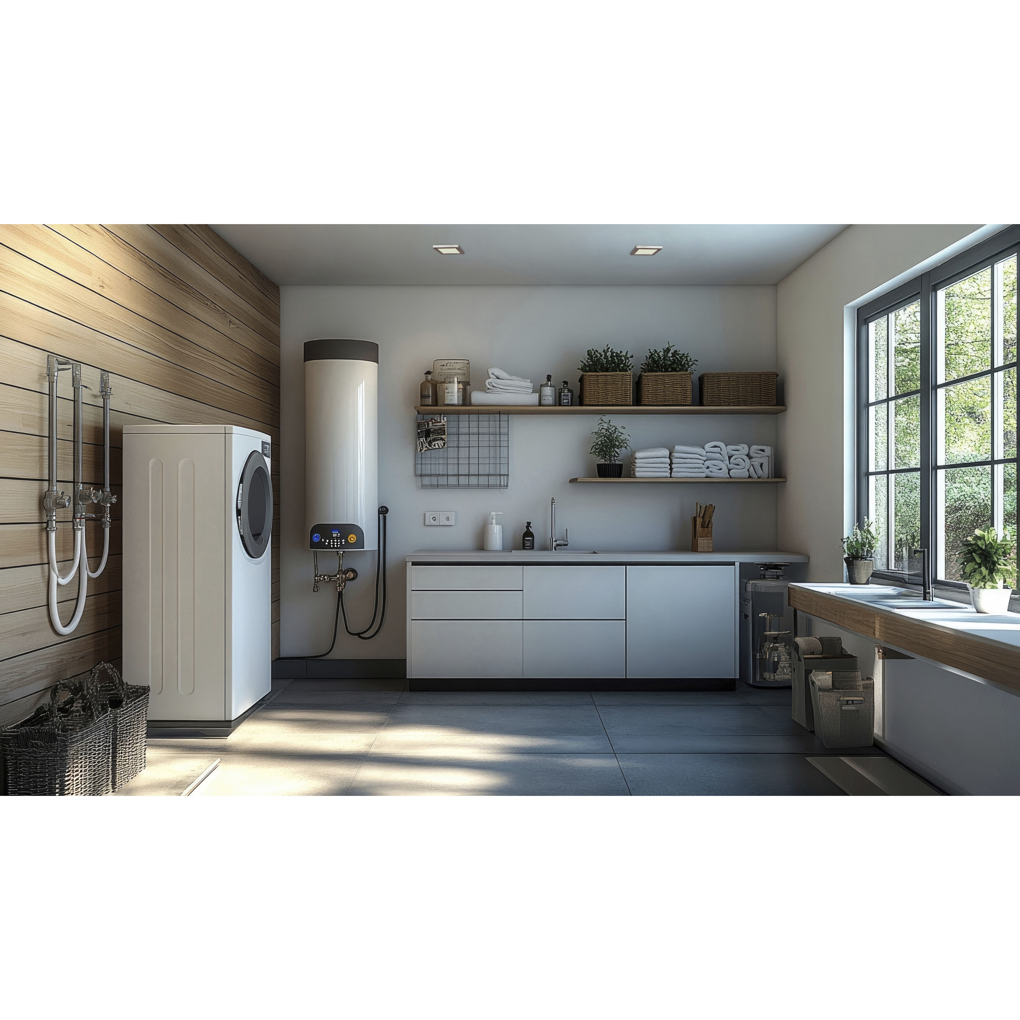 Boxer LED 7.5 inch White Flush Mount Ceiling Light