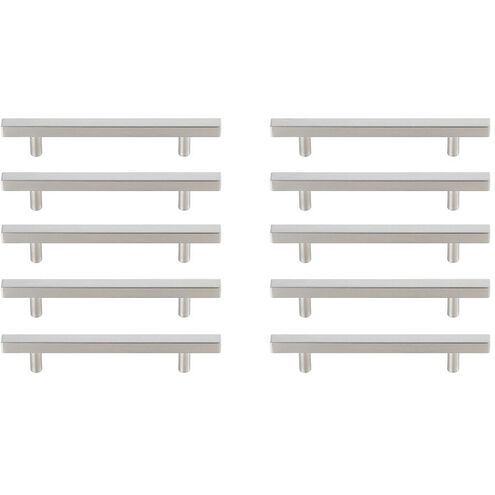 Dior Brushed Nickel Hardware Drawer Pull, Set of 10