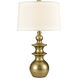 Depiction 32 inch 150.00 watt Antique Gold Table Lamp Portable Light