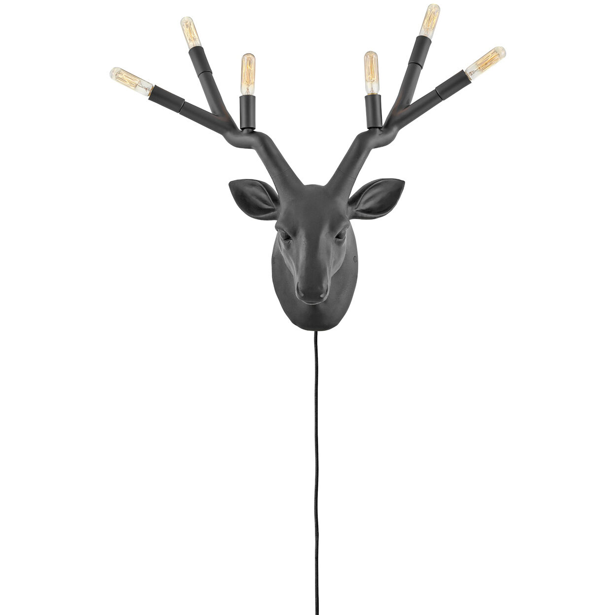 Stag 6 Light 22.75 inch Black Indoor Wall Sconce Wall Light