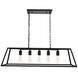 Resolute 5 Light 38 inch Black Pendant Ceiling Light