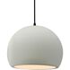 Radiance 1 Light 12.25 inch Matte White and Matte Black Pendant Ceiling Light