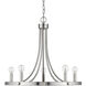 Sawyer 5 Light 25 inch Satin Nickel Chandelier Ceiling Light