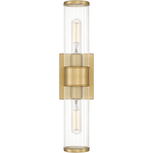 Wood 2 Light 4.50 inch Wall Sconce