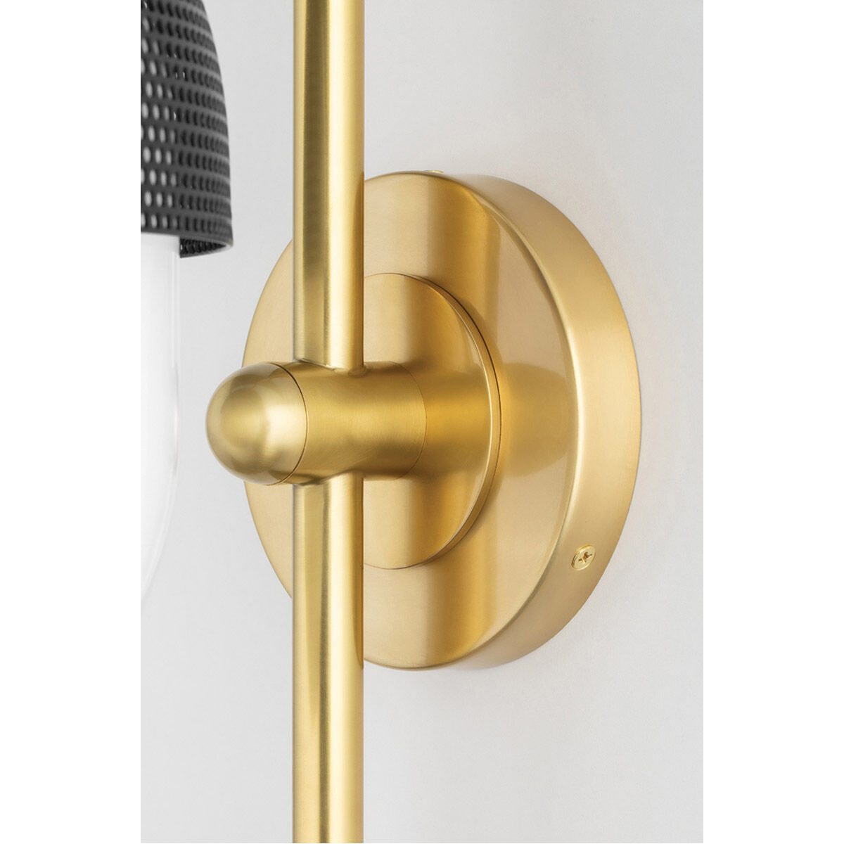 Nyack 1 Light 9 inch Aged Brass / Black Wall Sconce Wall Light