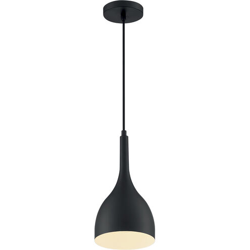 Bellcap 1 Light 7 inch Matte Black Pendant Ceiling Light