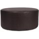 Universal 18 inch Avanti Black Round Ottoman with Slipcover