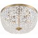 Nola 5 Light 20 inch Vibrant Gold Flush Ceiling Light