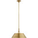 Thomas O'Brien Turlington LED 18.25 inch Hand-Rubbed Antique Brass Pendant Ceiling Light, Large