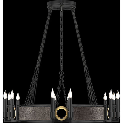 Mirage 12 Light 35.75 inch Black Chandelier Ceiling Light