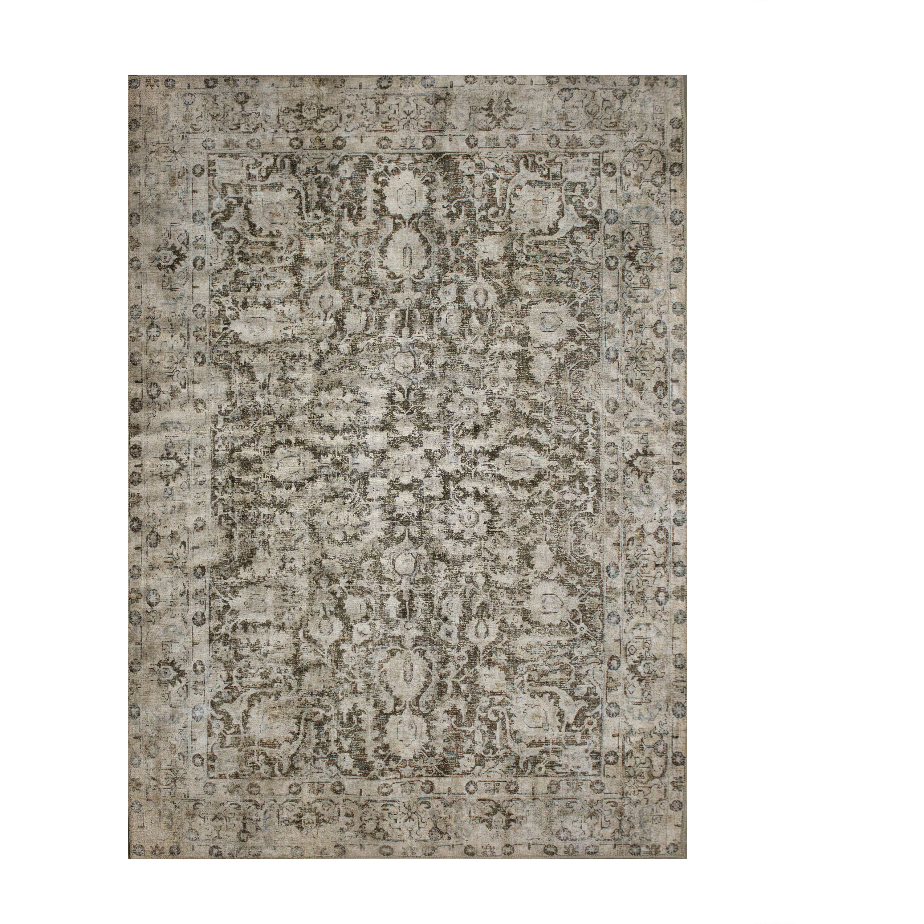 Chloe 122.05 X 90.16 inch Brown/Beoge/Green Indoor Rug, 7ft 6in x 10ft 2in