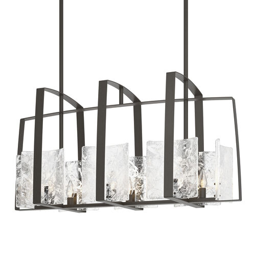 Arc 8 Light 43 inch Dark Smoke Linear Pendant Ceiling Light