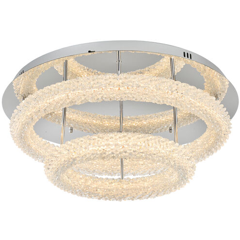 Bowen 2 Light 26 inch Chrome Flush Mount Ceiling Light