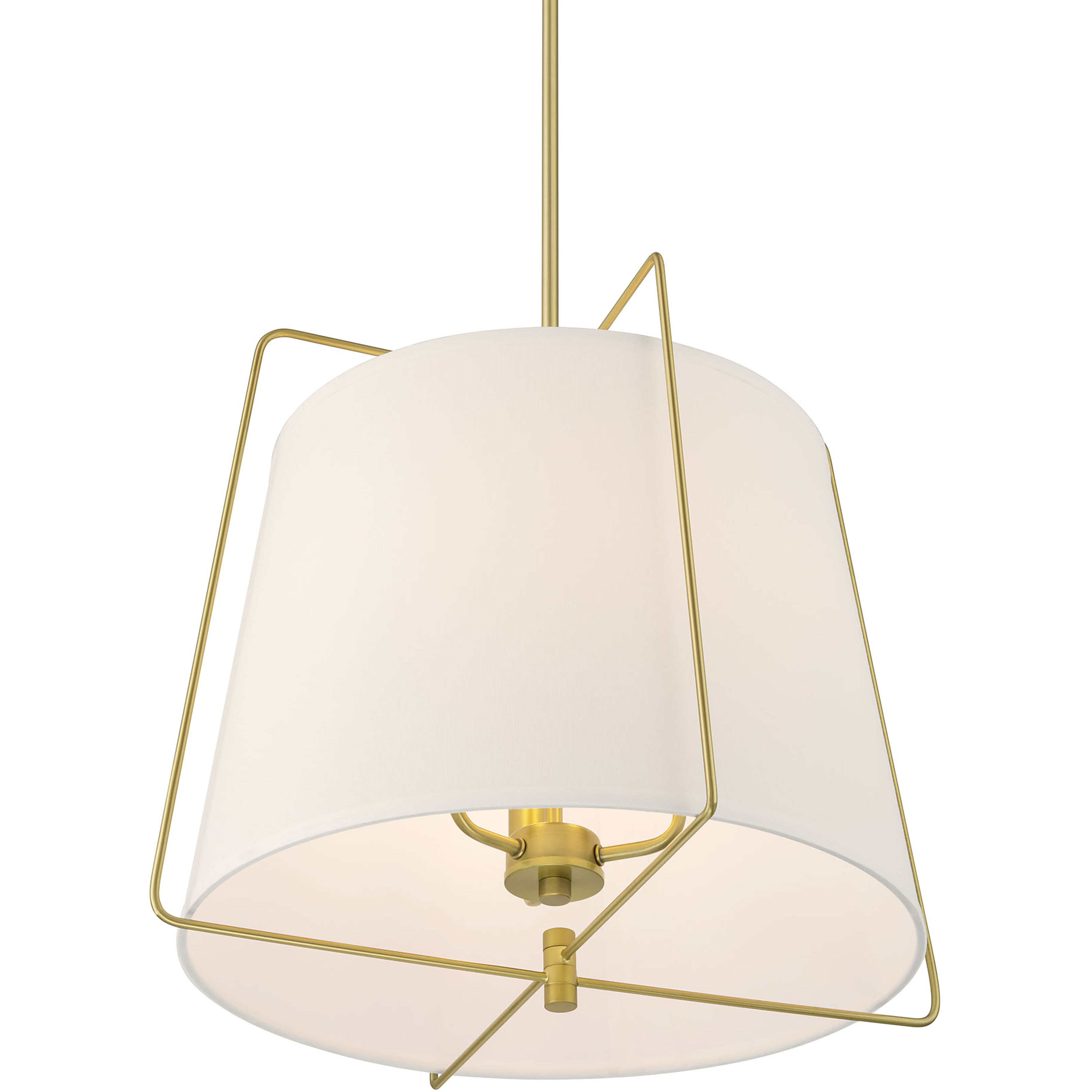 Vellinor 3 Light 20 inch Vintage Brass Pendant Ceiling Light