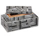 Cade 10.5 inch Black/White Boxes, Set of 2