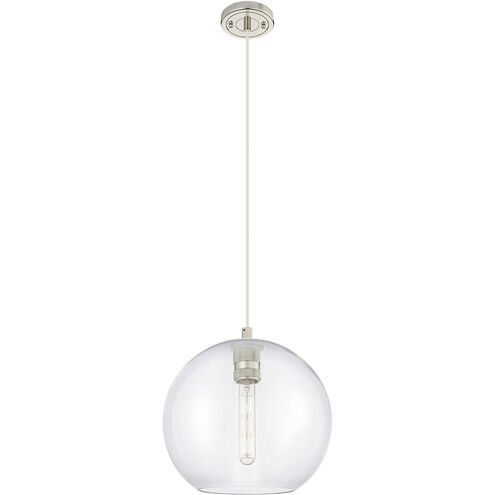 Downtown Urban Crown Point 1 Light 10 inch Polished Nickel Pendant Ceiling Light
