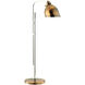 Larry Laslo 58 inch 100.00 watt Copper/Polished Nickel Floor Lamp Portable Light