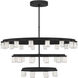Kelly Wearstler Esfera LED 44 inch Nightshade Black Chandelier Ceiling Light