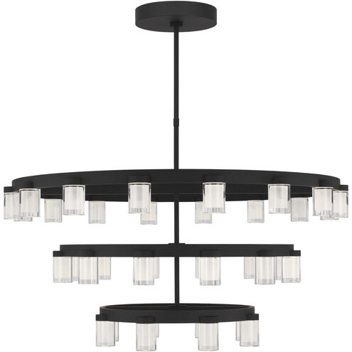 Kelly Wearstler Esfera LED 44 inch Nightshade Black Chandelier Ceiling Light