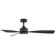 Iver 56 inch Matte Black Fan, Coastal Elements
