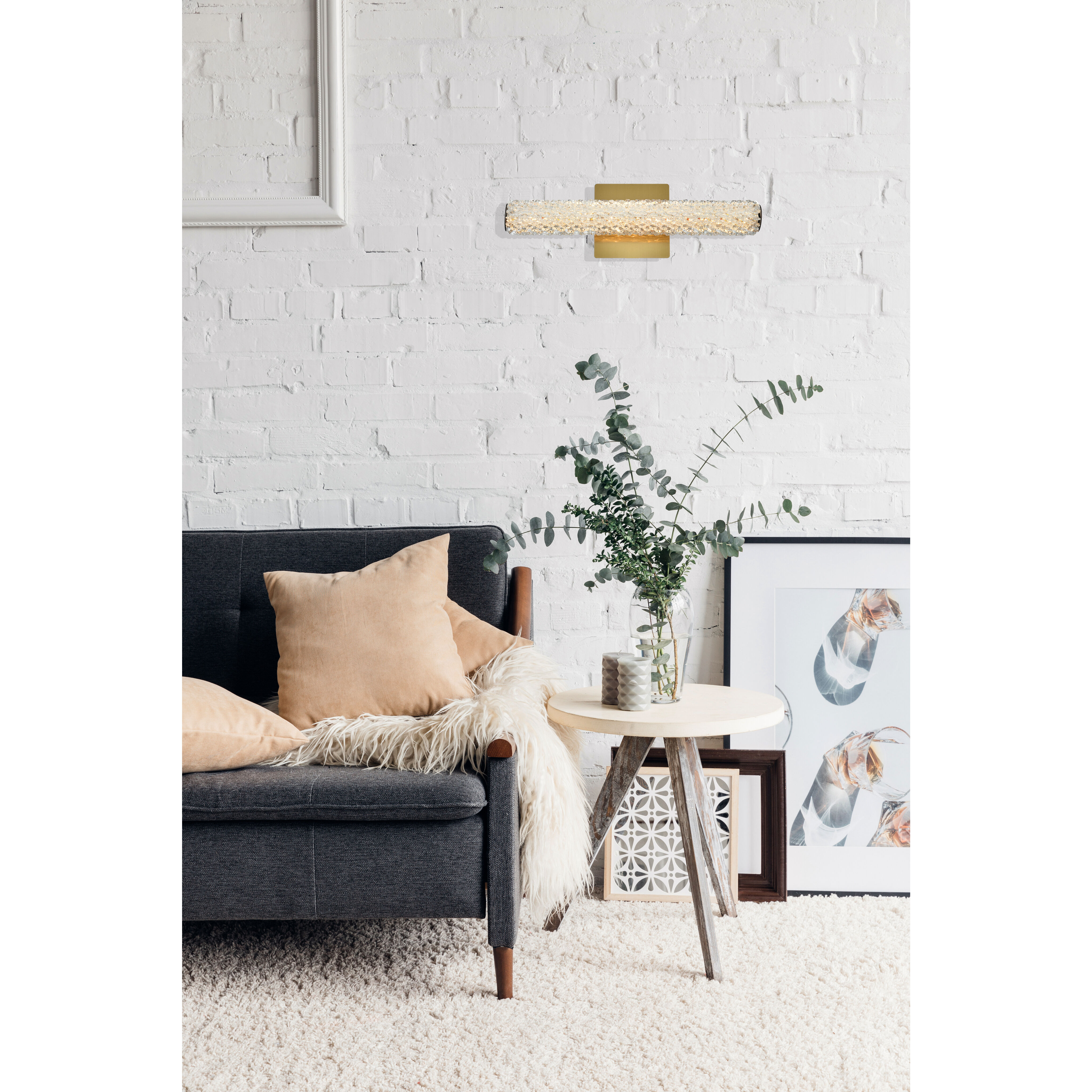 Bowen 1 Light 18 inch Satin Gold Wall Sconce Wall Light