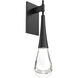 Rain Drop LED 5 inch Matte Black Indoor Sconce Wall Light in 2700K LED