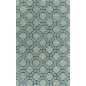 Dream 156 X 108 inch Green and Gray Area Rug, Wool