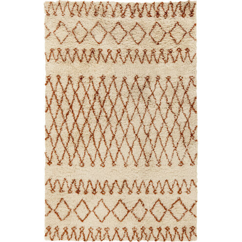 Tasman 36 X 24 inch Cream, Burnt Orange Rug
