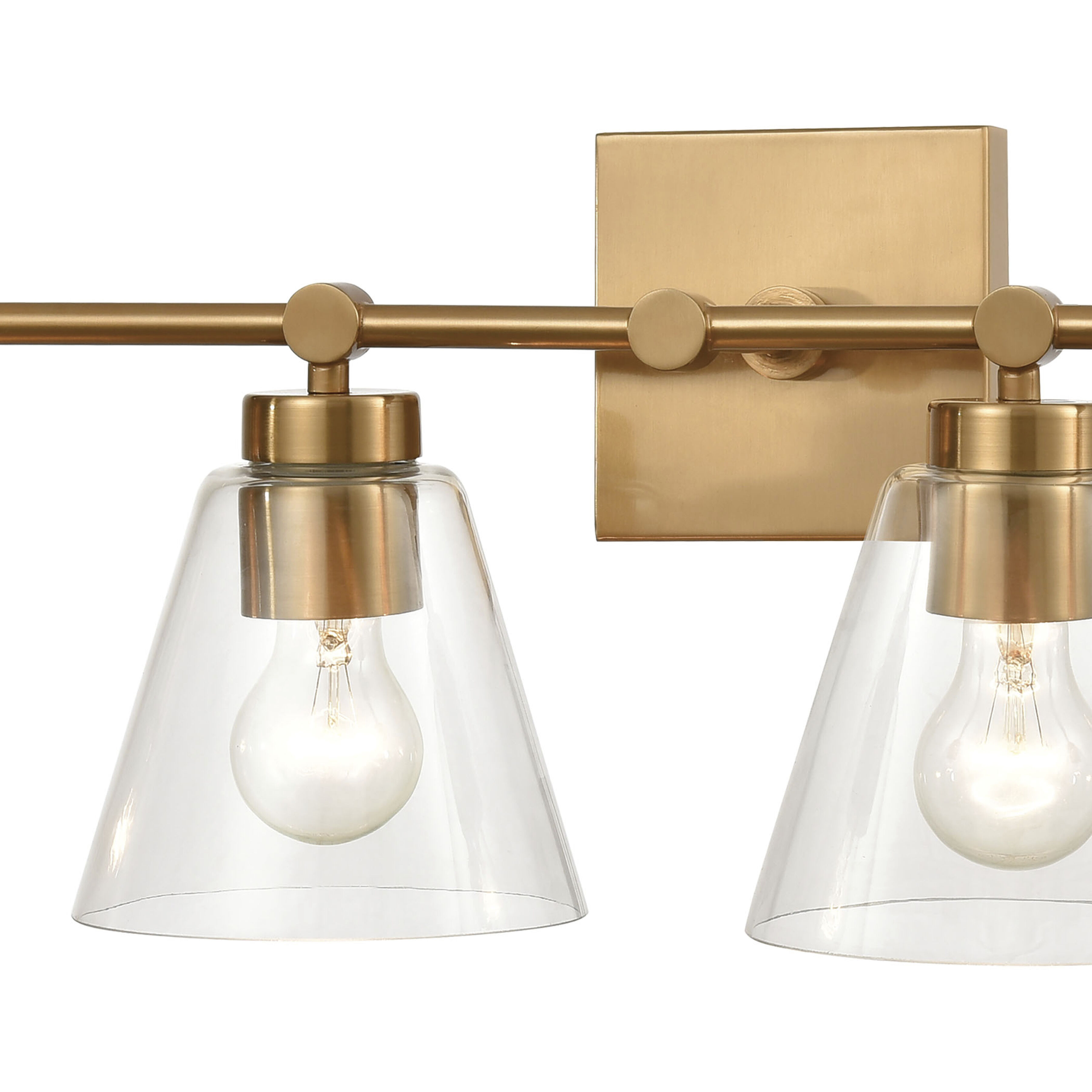 East Point Vanity Light Wall Light in Satin Brass