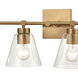 East Point Vanity Light Wall Light in Satin Brass