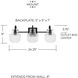 Nyla 3 Light 24 inch Matte Black Vanity Light Wall Light